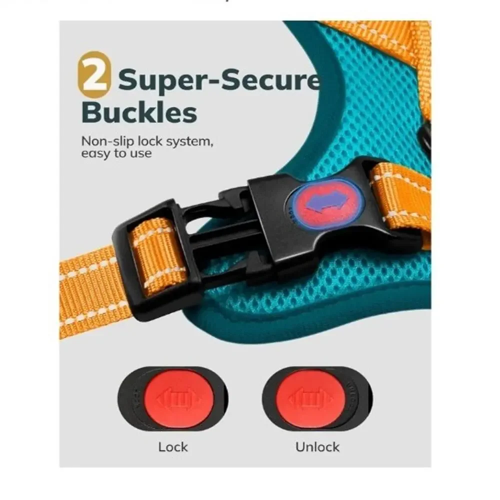 MIDOG No-Pull Dog Harness | Adjustable & ReflectiveHarness Leash Set in Large